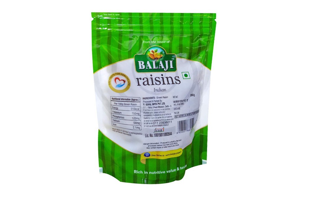 Balaji Raisins Indian    Pack  200 grams